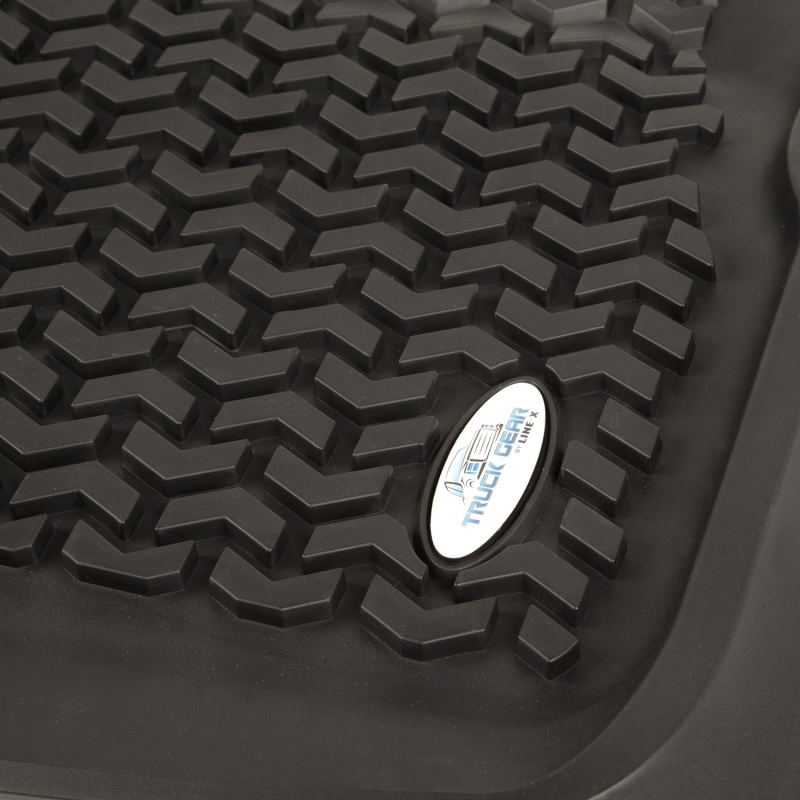 Ford F-450 Floor Liners - Front - Rugged Ridge - Rugged Ridge - Black - `17-`18